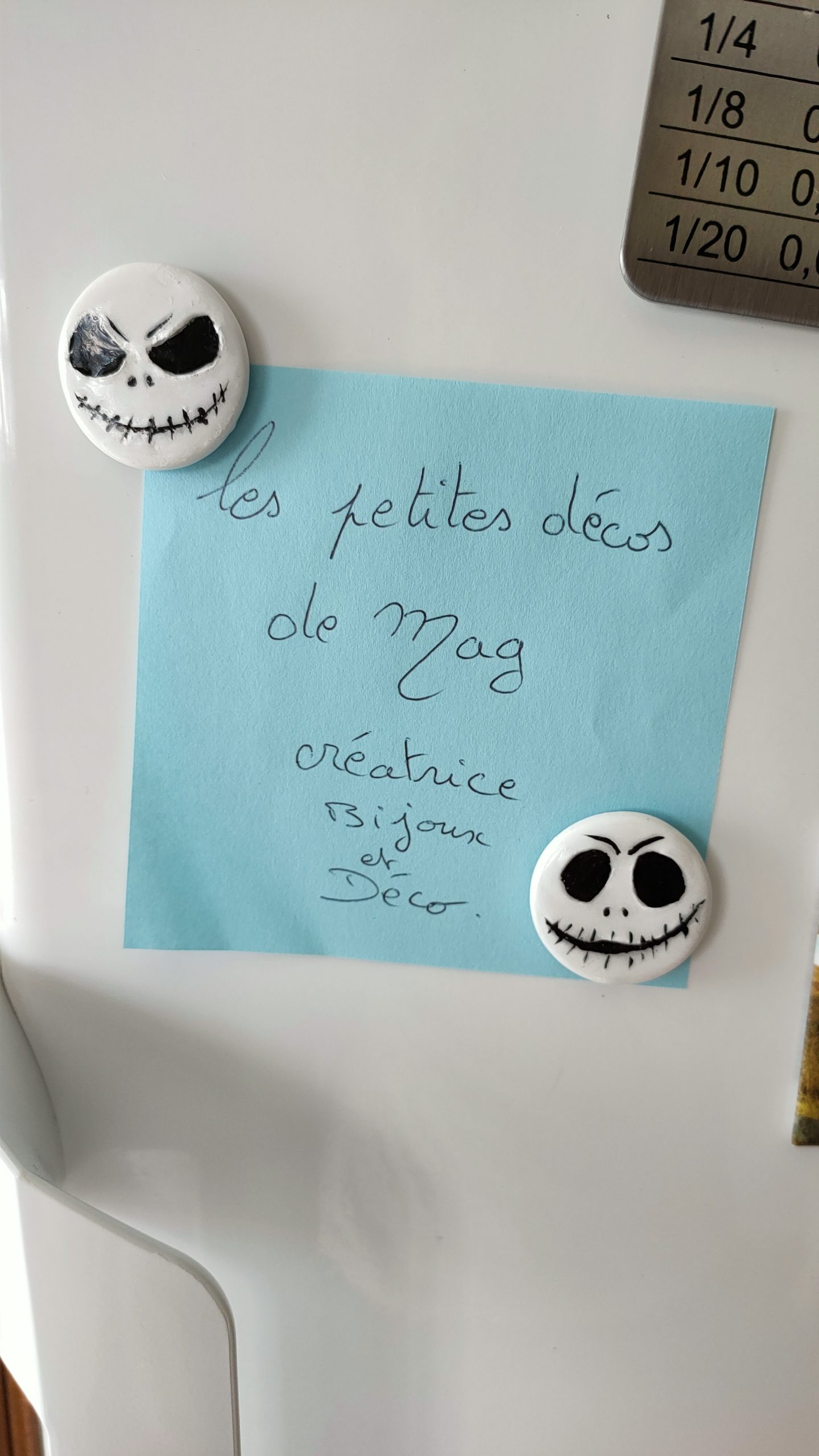 Mr Jack en aimant pour Halloween se met sur votre frigo - Les petites décos  de Mag